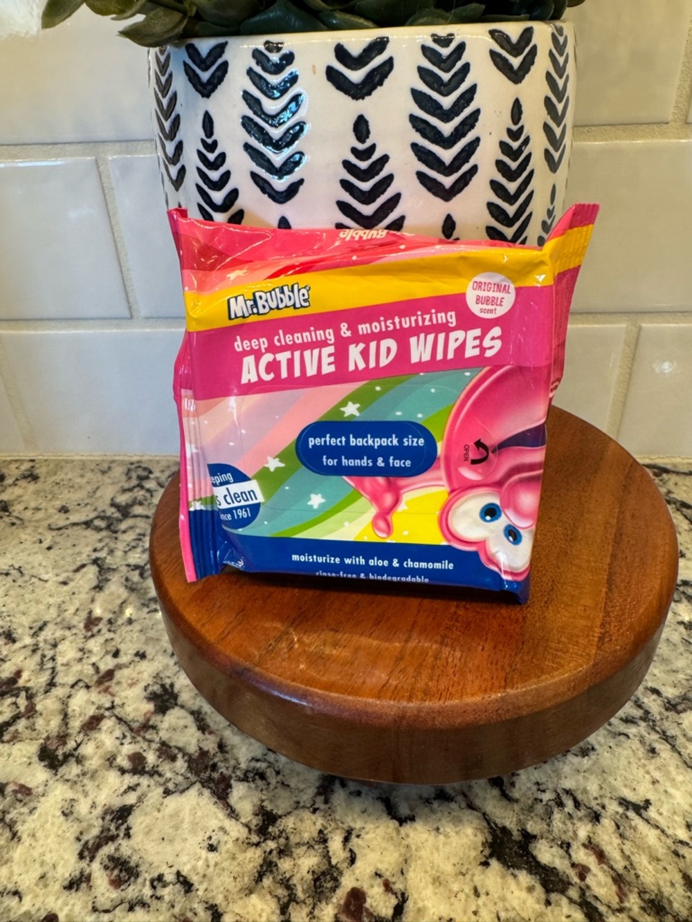 Mr. Bubbles~Active Kid Wipes - Pink